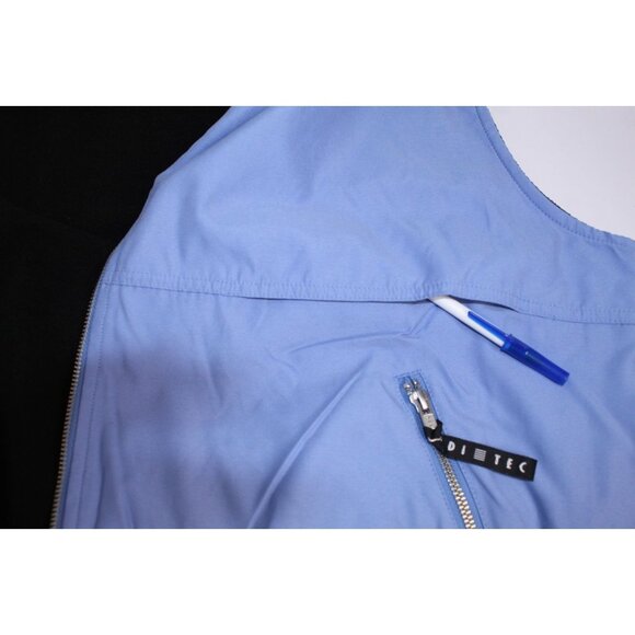 Golf Club SDI TEC Full-Zip Golf Vest Men's L Lt. Blue Black Fleece Lined Pockets - Picture 10 of 16